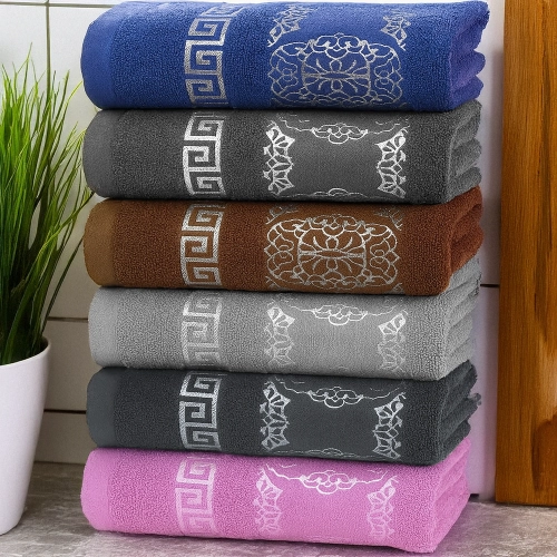 LUKSUSOWY KOMPLET 6 RĘCZNIKÓW KĄPIELOWYCH 70x140 BAWEŁNA FROTTE CHŁONNE