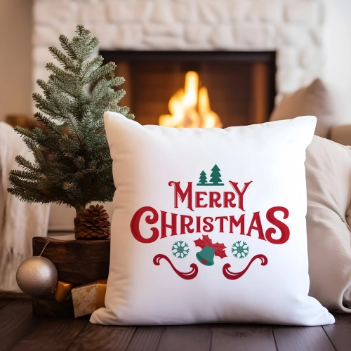 PODUSZKA DEKORACYJNA 40X40 ŚWIĄTECZNA NA PREZENT