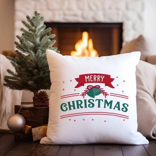 PODUSZKA DEKORACYJNA 40X40 ŚWIĄTECZNA NA PREZENT