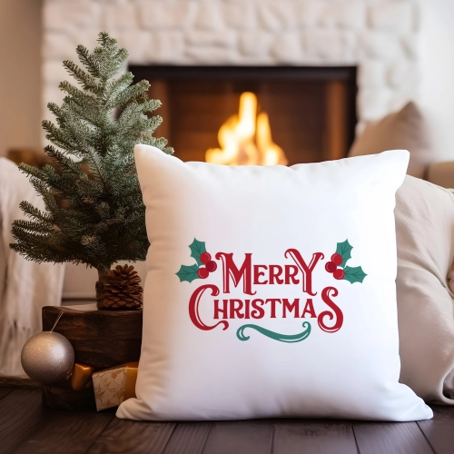 PODUSZKA DEKORACYJNA 40X40 ŚWIĄTECZNA NA PREZENT