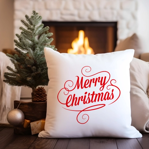 PODUSZKA DEKORACYJNA 40X40 ŚWIĄTECZNA NA PREZENT