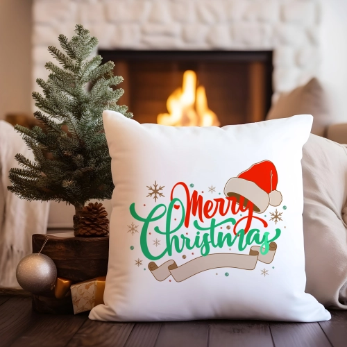 PODUSZKA DEKORACYJNA 40X40 ŚWIĄTECZNA NA PREZENT