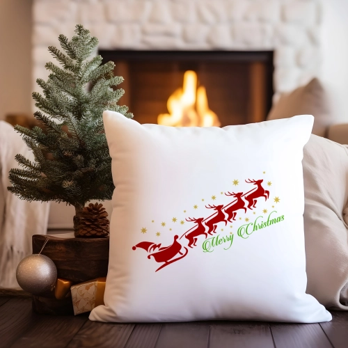 PODUSZKA DEKORACYJNA 40X40 ŚWIĄTECZNA NA PREZENT
