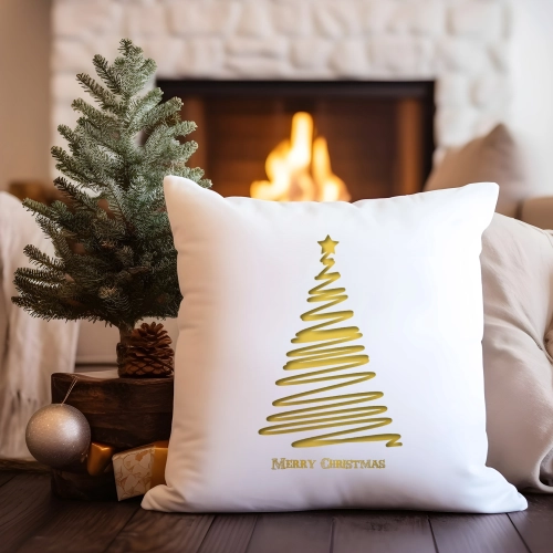 PODUSZKA DEKORACYJNA 40X40 ŚWIĄTECZNA CHOINKA