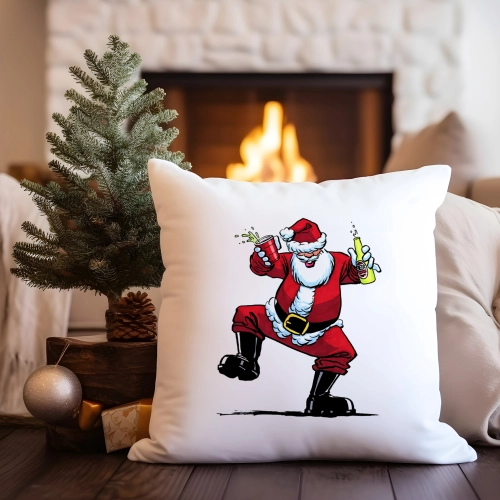 PODUSZKA DEKORACYJNA 40X40 ŚWIĄTECZNA MIKOŁAJ