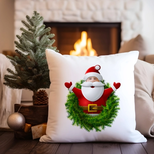 PODUSZKA DEKORACYJNA 40X40 ŚWIĄTECZNA MIKOŁAJ