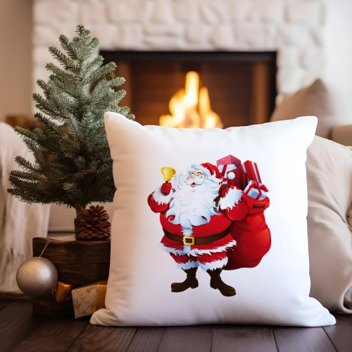 PODUSZKA DEKORACYJNA 40X40 ŚWIĄTECZNA MIKOŁAJ