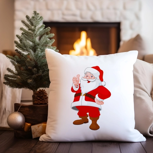 PODUSZKA DEKORACYJNA 40X40 ŚWIĄTECZNA MIKOŁAJ