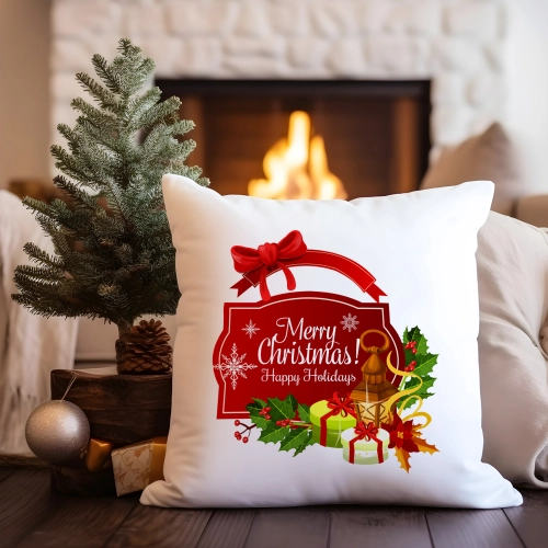 POSZEWKA DEKORACYJNA 40x40 ŚWIĄTECZNA Z NADRUKIEM