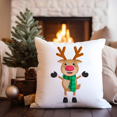 PODUSZKA DEKORACYJNA 40X40 ŚWIĄTECZNA NA PREZENT