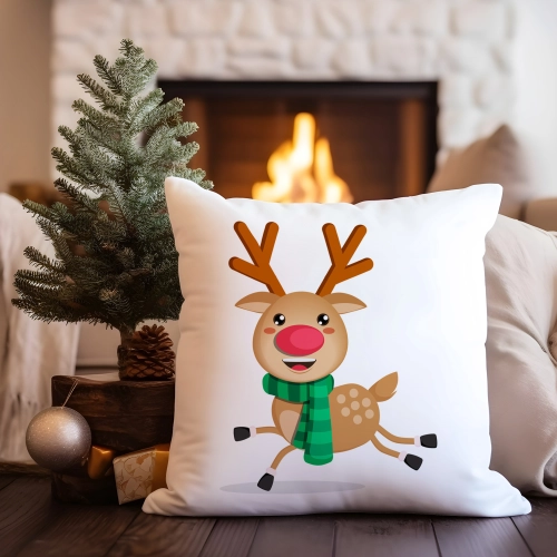 PODUSZKA DEKORACYJNA 40X40 ŚWIĄTECZNA NA PREZENT