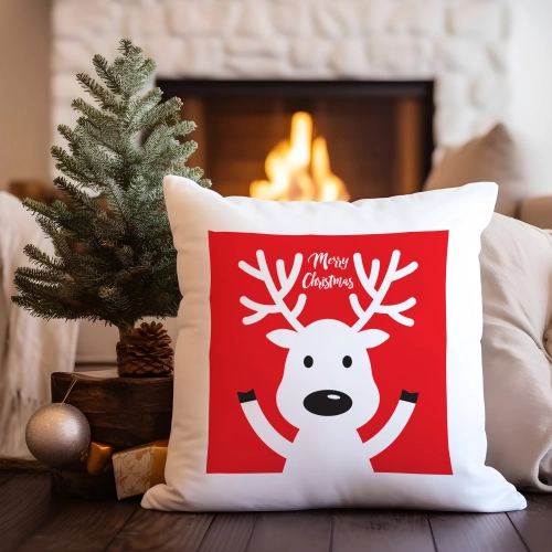 POSZEWKA DEKORACYJNA 40x40 ŚWIĄTECZNA Z NADRUKIEM