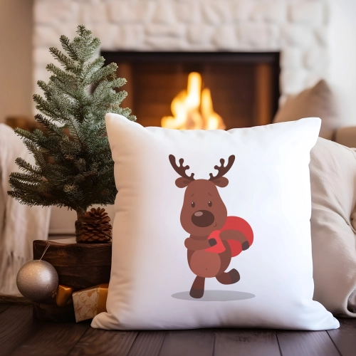 PODUSZKA DEKORACYJNA 40X40 ŚWIĄTECZNA NA PREZENT