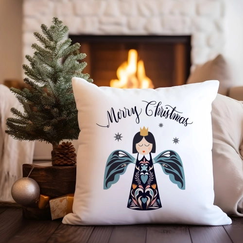 PODUSZKA DEKORACYJNA 40X40 ŚWIĄTECZNA NA PREZENT