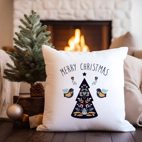 PODUSZKA DEKORACYJNA 40X40 ŚWIĄTECZNA NA PREZENT