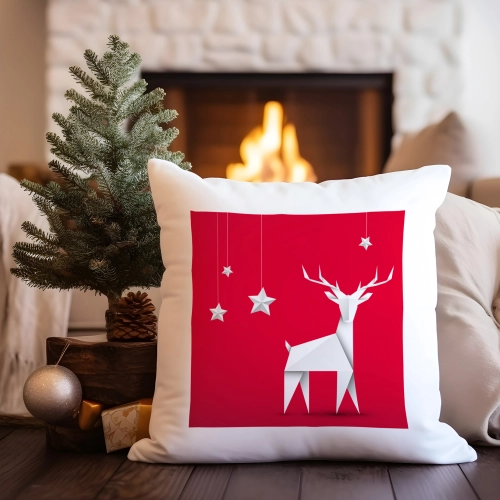 POSZEWKA DEKORACYJNA 40x40 ŚWIĄTECZNA Z NADRUKIEM