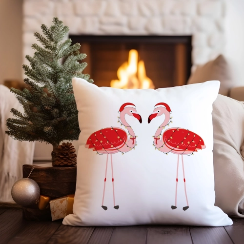 PODUSZKA DEKORACYJNA 40X40 ŚWIĄTECZNA NA PREZENT