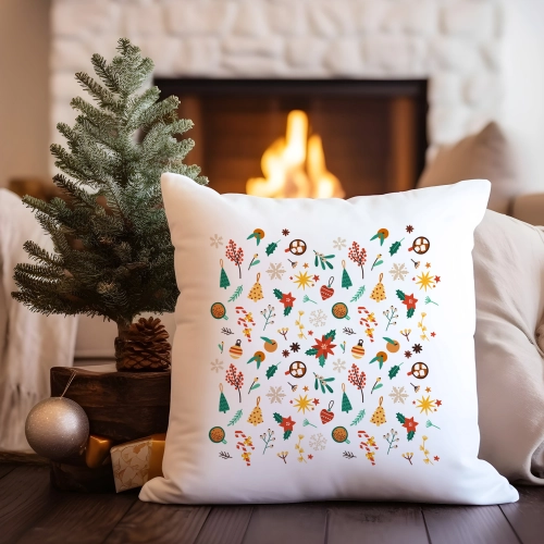 PODUSZKA DEKORACYJNA 40X40 ŚWIĄTECZNA NA PREZENT