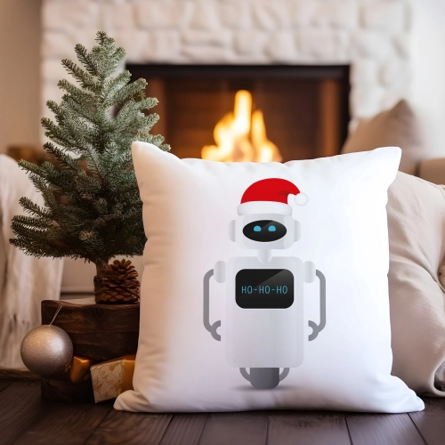 PODUSZKA DEKORACYJNA 40X40 ŚWIĄTECZNA NA PREZENT