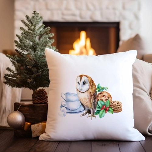 PODUSZKA DEKORACYJNA 40X40 ŚWIĄTECZNA NA PREZENT