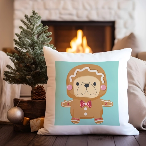 POSZEWKA DEKORACYJNA 40x40 ŚWIĄTECZNA Z NADRUKIEM