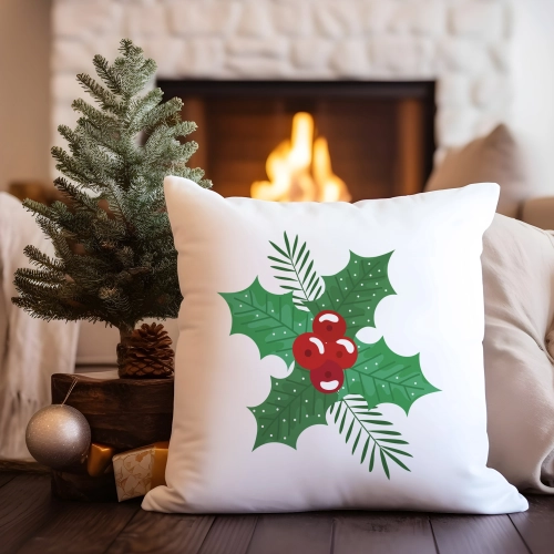 PODUSZKA DEKORACYJNA 40X40 ŚWIĄTECZNA NA PREZENT