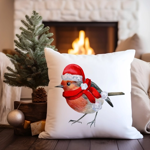 PODUSZKA DEKORACYJNA 40X40 ŚWIĄTECZNA NA PREZENT