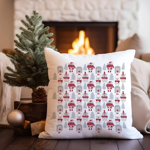 PODUSZKA DEKORACYJNA 40X40 ŚWIĄTECZNA NA PREZENT