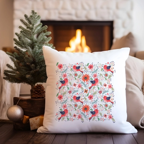 PODUSZKA DEKORACYJNA 40X40 ŚWIĄTECZNA NA PREZENT