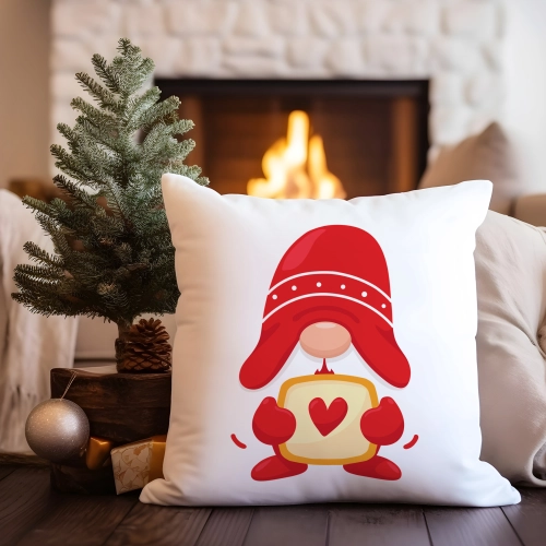 PODUSZKA DEKORACYJNA 40X40 ŚWIĄTECZNA NA PREZENT