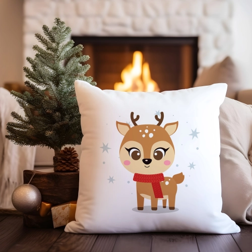 PODUSZKA DEKORACYJNA 40X40 ŚWIĄTECZNA NA PREZENT