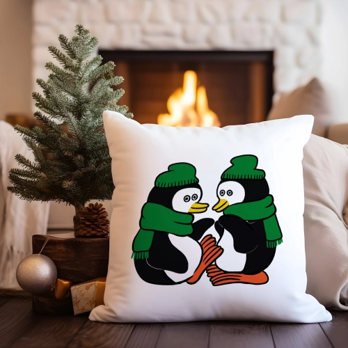 PODUSZKA DEKORACYJNA 40X40 ŚWIĄTECZNA NA PREZENT