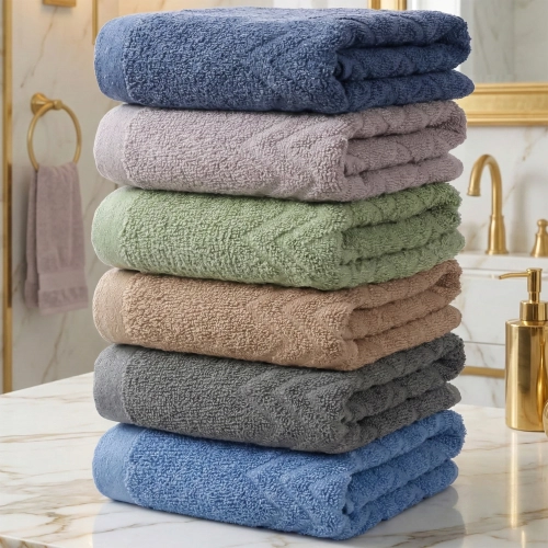 LUKSUSOWY KOMPLET 6 RĘCZNIKÓW KĄPIELOWYCH 50x100 BAWEŁNA FROTTE CHŁONNE