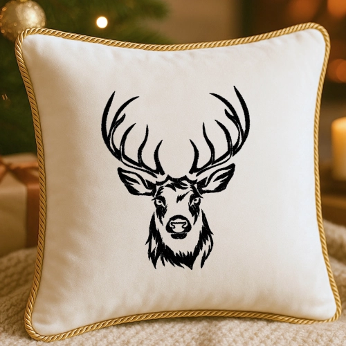 elegancka poszewka świąteczna z ozdobnym sznurem