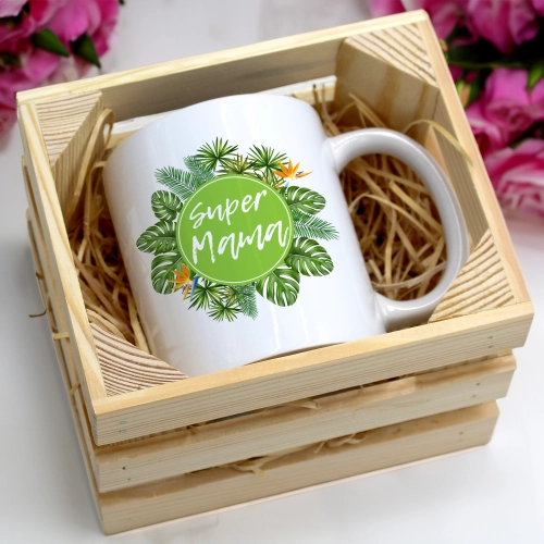 KUBEK 330ml W SKRZYNCE DLA MAMY PREZENT DZIEŃ MATKI MAMA MAMUSIA UPOMINEK