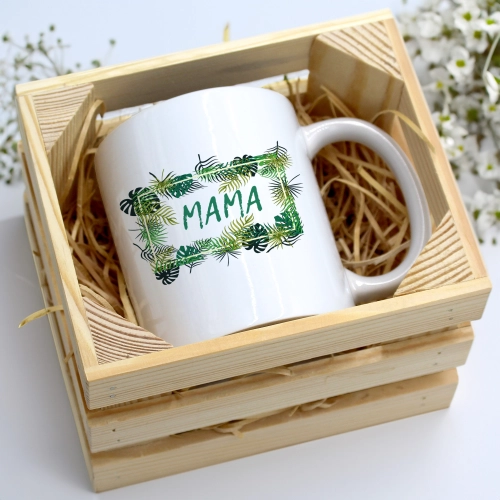 KUBEK 330ml W SKRZYNCE DLA MAMY PREZENT DZIEŃ MATKI MAMA MAMUSIA UPOMINEK