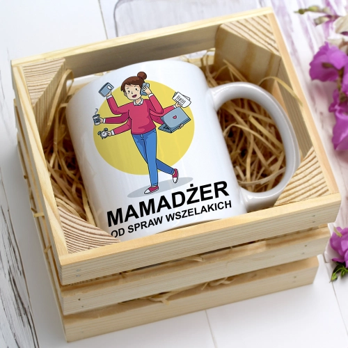 KUBEK 330ml W SKRZYNCE DLA MAMY PREZENT DZIEŃ MATKI MAMA MAMUSIA UPOMINEK