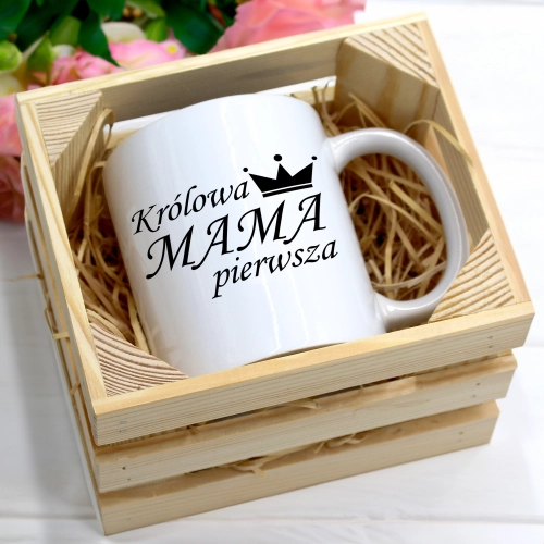 KUBEK 330ml W SKRZYNCE DLA MAMY PREZENT DZIEŃ MATKI MAMA MAMUSIA UPOMINEK