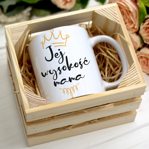KUBEK 330ml W SKRZYNCE DLA MAMY PREZENT DZIEŃ MATKI MAMA MAMUSIA UPOMINEK