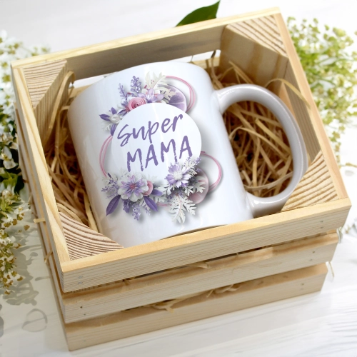 KUBEK 330ml W SKRZYNCE DLA MAMY PREZENT DZIEŃ MATKI MAMA MAMUSIA UPOMINEK