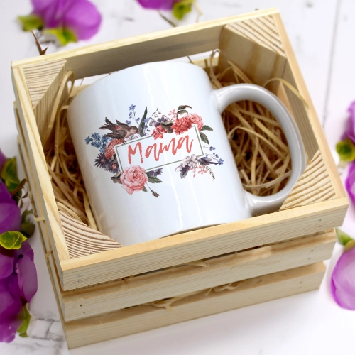KUBEK 330ml W SKRZYNCE DLA MAMY PREZENT DZIEŃ MATKI MAMA MAMUSIA UPOMINEK