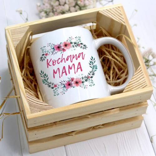 KUBEK 330ml W SKRZYNCE DLA MAMY PREZENT DZIEŃ MATKI MAMA MAMUSIA UPOMINEK