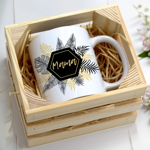 KUBEK 330ml W SKRZYNCE DLA MAMY PREZENT DZIEŃ MATKI MAMA MAMUSIA UPOMINEK
