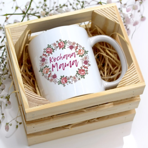 KUBEK 330ml W SKRZYNCE DLA MAMY PREZENT DZIEŃ MATKI MAMA MAMUSIA UPOMINEK