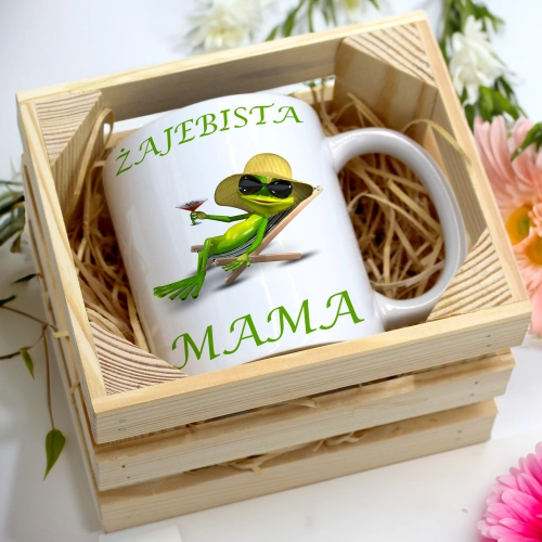 KUBEK 330ml W SKRZYNCE DLA MAMY PREZENT DZIEŃ MATKI MAMA MAMUSIA UPOMINEK