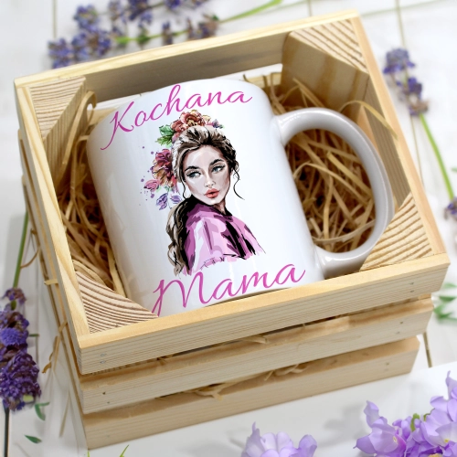 KUBEK 330ml W SKRZYNCE DLA MAMY PREZENT DZIEŃ MATKI MAMA MAMUSIA UPOMINEK