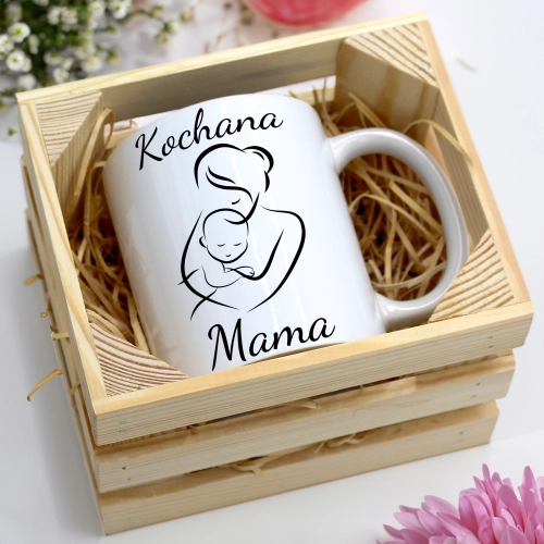 KUBEK 330ml W SKRZYNCE DLA MAMY PREZENT DZIEŃ MATKI MAMA MAMUSIA UPOMINEK