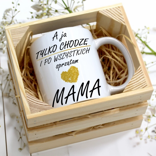 KUBEK 330ml W SKRZYNCE DLA MAMY PREZENT DZIEŃ MATKI MAMA MAMUSIA UPOMINEK