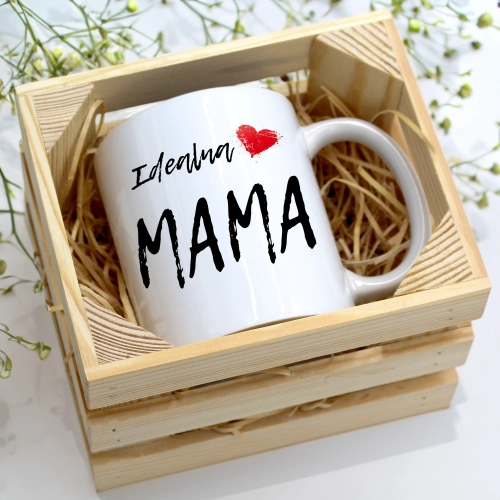 KUBEK 330ml W SKRZYNCE DLA MAMY PREZENT DZIEŃ MATKI MAMA MAMUSIA UPOMINEK