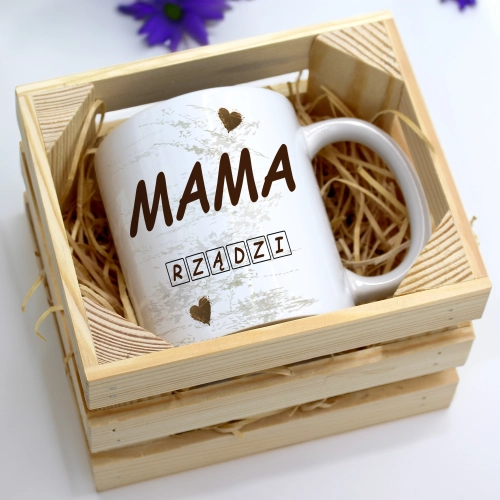 KUBEK 330ml W SKRZYNCE DLA MAMY PREZENT DZIEŃ MATKI MAMA MAMUSIA UPOMINEK